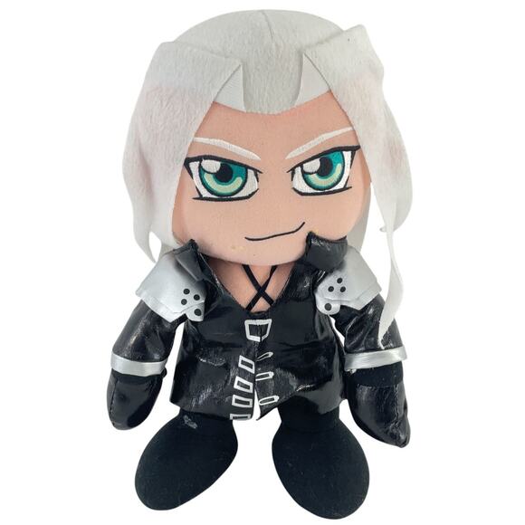 Final Fantasy VII 7 Advent Children Chibi Sephiroth Stuffed Plush Toy Preowned - Picture 1 of 5